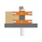 Cmt TENON CUTTING ROUTER BITS D=3x1-3/4in S=1/2in 800.628.11 - alternate 2
