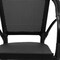 Homeroots Set of Two Black Upholstery Partially Open Back Dining Arm Chairs 653937 - alternate 6