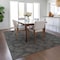 Homeroots 9' X 12' Black And Ivory Geometric Washable Indoor Outdoor Area Rug 602345 - alternate 3