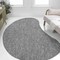 Jonathan Y Evan Modern Rustic Organic Curve Gray 5 ft. x 8 ft. Indoor/Outdoor Shaped Area Rug SHP102D-5 - alternate 3