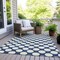 Homeroots 5' X 8' Navy Blue And Ivory Polka Dot Washable Indoor Outdoor Area Rug 595254 - alternate 5
