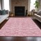 Homeroots 8' X 10' Pink And Ivory Geometric Washable Indoor Outdoor Area Rug 583381 - alternate 4