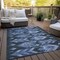 Homeroots 5' X 8' Denim Blue And Sky Blue Southwestern Washable Indoor Outdoor Area Rug 587813 - alternate 3