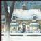 Homeroots Snow Softly Falling 2 Black Framed Print Wall Art 415987 - alternate 3