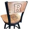 Holland Bar Stool Co 30" Blk Wrinkle Rutgers Swivel Bar Stool, Laser Engraved Back L03830BWMedMplARutgerMedMpl - alternate 1