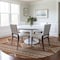 Homeroots 8' Orange And Ivory Round Southwestern Washable Indoor Outdoor Area Rug 593710 - alternate 3