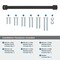Amerock Surpass 12 inch 305mm Center-to-Center Matte Black Appliance Pull BP55523FB - alternate 2
