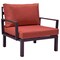 Leisuremod Hamilton 6-Piece Aluminum Patio Conversation Set with Cushions, Red HSBL-6R - alternate 2