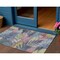 Homeroots 3' X 5' Denim Blue And Blush Floral Washable Indoor Outdoor Area Rug 611102 - alternate 1