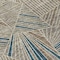 Homeroots 8' Taupe Blue And Beige Round Geometric Washable Indoor Outdoor Area Rug 594817 - alternate 4