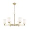 Z-Lite Oren 6-Light Chandelier, 32 in W, Modern Gold 7004-6MGLD - alternate 2