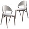 Leisuremod Venice Collection Modern Dining Chair In Black in White, 2PK VC49W2 - alternate 6