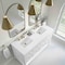 James Martin Vanities Breckenridge 60 in. Double Vanity, Bright White, w/ 3 CM White Zeus Quartz Top 330-V60D-BW-3WZ - alternate 2