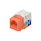 Monoprice Datacom Jack, Cat5, Punch Down, Orange 5374 - alternate 1
