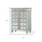 Homeroots 21" X 44" X 56" Mirrored Wood Chest 347080 - alternate 4