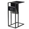 Homeroots 26" Black Wood and Iron C Table End Table With Magazine Holder And USB Port 544068 - alternate 7