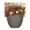 L&G 9.6 in. H X 12 in. W X 12 in. D X 12 in. D Polyresin Brighton Planter Mocha PVJ6312SMJ - alternate 2