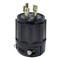 Leviton Locking Plug 20A 3P 4W Ind Gr Black 2411-B - alternate 1