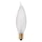 Satco 15W CA8 Incandescent, Frost, 1500 Avg. Hrs, 95 Lu, Candelabra base, 120V, 2-Card S3777 - alternate 1