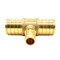 Thrifco Plumbing 1/2" x 1/2" x 3/4" Brass Reducing Tee Lead Free F1807 - (PEX B) 7910231 - alternate 3