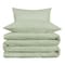 Homeroots Light Green Queen Cotton Blend 1000 Thread Count Washable Duvet Cover Set 528108 - alternate 5