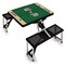 Picnic Time Family Of Brands New Orleans Saints - Football Field - Picnic Table Portable Folding Table with Seats, (Black) 811-00-175-205-2 - alternate 1
