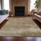Homeroots 3' X 5' Beige And Fern Green Abstract Washable Indoor Outdoor Area Rug 630825 - alternate 3
