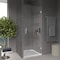 Fab Glass And Mirror Single Swing Hinge Frameless Glass Shower Door - 3/8in Tempered Glass with Smart Guard Easy Clea SHRO30X76CH - alternate 3
