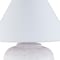 Homeroots 23" Red and White Ceramic Urn Table Lamp With White Cone Shade 546121 - alternate 5
