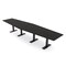 Skutchi Designs 14ft Hexagon Conference Table With Power | Harmony Series | 14 Person Meeting Room Table HAR-HEX.IR-48X168-T.BK-U999ST19-NA - alternate 1