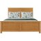 Homeroots Brown Solid Wood Queen Bed Frame 523662 - alternate 5