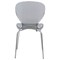Leisuremod Modern Oyster Transparent Side Chair, Transparent Black OC17TBL - alternate 5