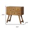 Homeroots 32in Sepia Solid Wood Console Accent Cabinet With Single Door And Four Drawers 712210 - alternate 3