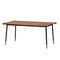 Homeroots 63" Brown Wood Dining Table with Black Steel Legs 400753 - alternate 3