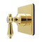 Kingston Brass Single-Handle Six-Way Diverter Valve with Square Trim Kit, Polished Brass KS4042BAL - alternate 1