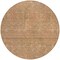 Homeroots 8' Copper Brown And Beige Round Geometric Washable Indoor Outdoor Area Rug 594535 - alternate 2