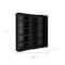 Homeroots Set of Three Black Five Tier Bookcase 546340 - alternate 6