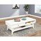 Homeroots 48" White Solid And Manufactured Wood Coffee Table With Drawer 524172 - alternate 3