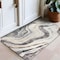World Rug Gallery Contemporary Marble Washable Non Slip Area Rug 2 ft x 3 ft Gray WR80GRAY2X3 - alternate 1
