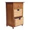Happimess Malibu 26"H Rustic Handcrafted Acacia Wood Accent Storage Nightstand w/Drawer and 2 Water Hyacinth SHF2007A - alternate 6