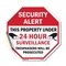 Signmission Security Alert This Property Under, 18 Inch X 18 Inch, Vinyl Decal OC-D-18-184 - alternate 1