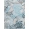 Homeroots 5' X 8' Teal Abstract Washable Non Skid Indoor Outdoor Area Rug 559536 - alternate 5