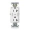 Leviton Dec Plus Rec 20A 125V TR 2Mrk-Ctrl Wht TDR20-S2W - alternate 1