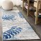 Jonathan Y Tropics Palm Leaves Gray/Blue 2 ft. x 8 ft. Indoor/Outdoor Runner Rug AMC100A-28 - alternate 1