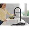 Delta Ermelo Single Handle Pull-Down Spring Kitchen Faucet Matte Black 18887-BL-DST - alternate 3