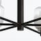 Vidalite Seren 9-Light Matte Black Chandelier With Handmade Glass Shades, Modern Style Pendant Chandelier CE1013061 - alternate 3