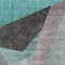 Homeroots 10' X 14' Teal Blue Aqua And Charcoal Abstract Washable Indoor Outdoor Area Rug 582895 - alternate 5