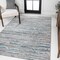 Jonathan Y Batten Modern Stripe Gray/Turquoise 3 ft. x 5 ft. Area Rug SOR204A-3 - alternate 5