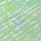 Homeroots 8' X 10' Mint Green Blue And Beige Abstract Washable Indoor Outdoor Area Rug 602572 - alternate 5
