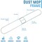 Bison Life Bison Life 48 Inch Commercial High Quality Metal Slide On Dust Mop Frame KHES-MDMF-48 - alternate 4